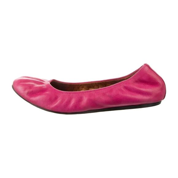 Tieks Gavrieli Ballet Flat Size 8 Fuchsia Hot Pink Leather Travel Foldable Shoe - Picture 1 of 8